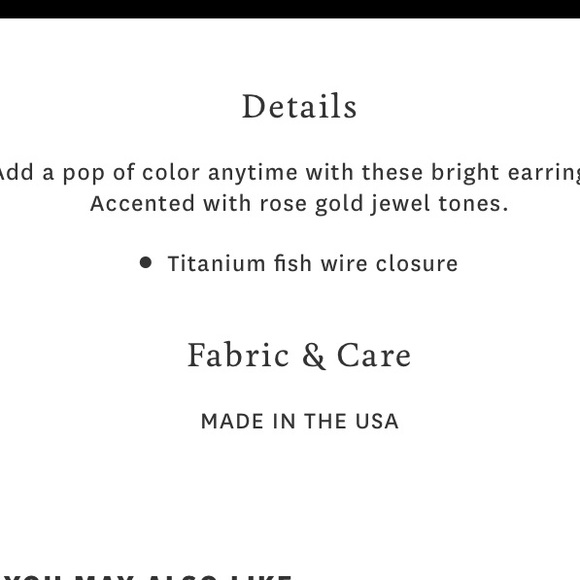 LUCKY BRAND TURQUOISE BEAD DROP EARRINGS NEW - Picture 3 of 9